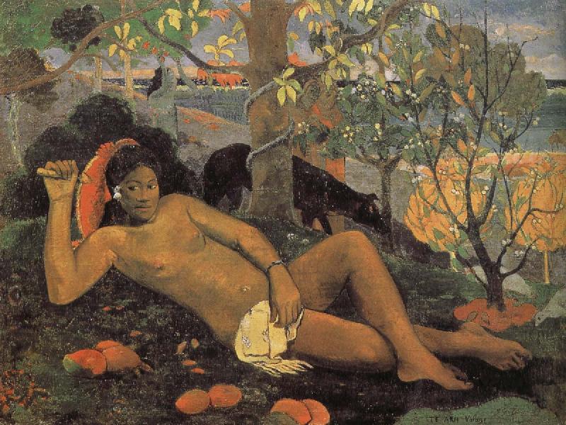 Paul Gauguin Woman with Mango oil painting picture